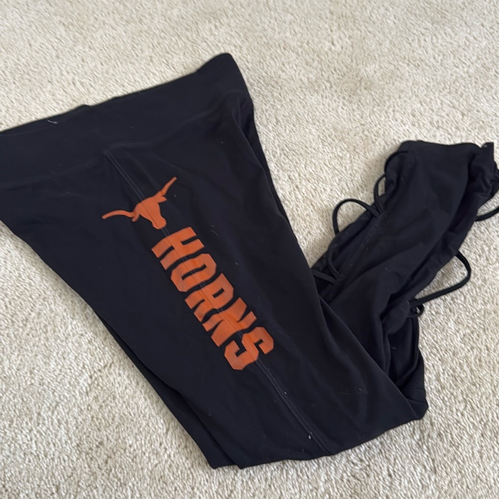 Pink Texas Longhorn leggings